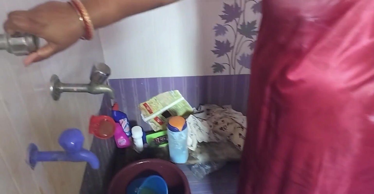 Sexy mom taking shower in Birhroom