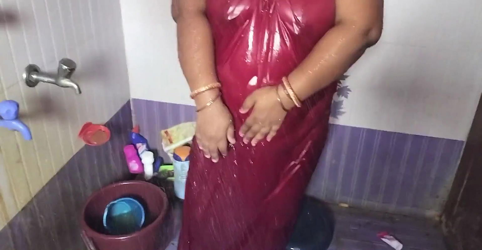 Sexy mom taking shower in Birhroom