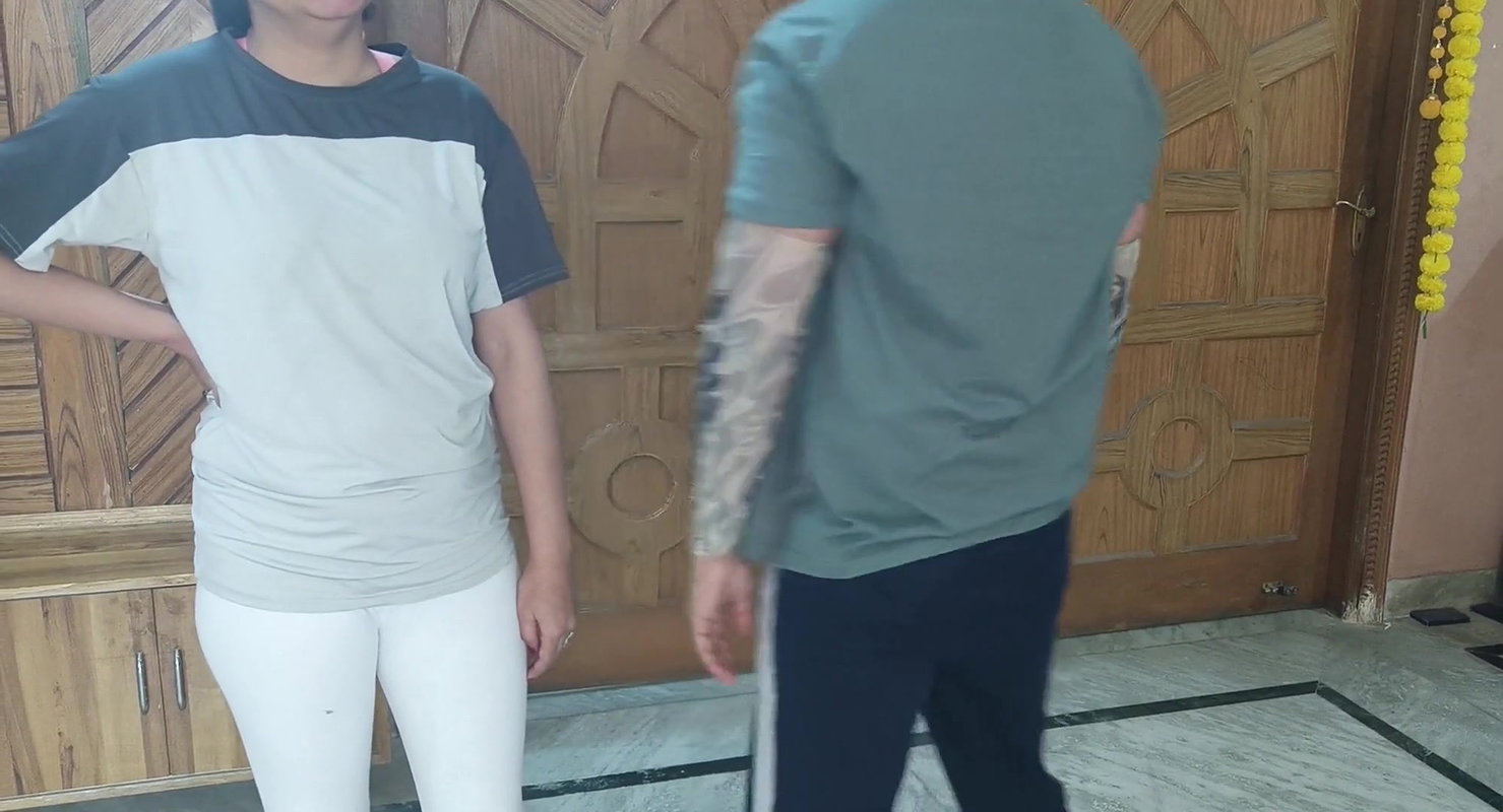 Teen tricked into getting naked for personal trainer and sucking his cock MORNING YOGA CLASS WITH SEXY STUDENT