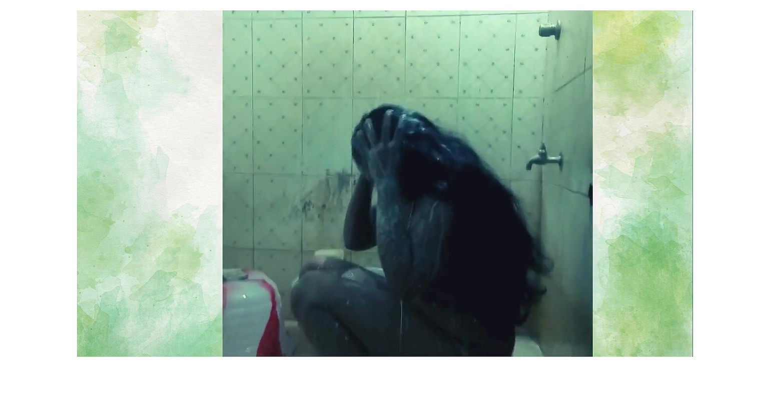 Tamil lady Bathing video