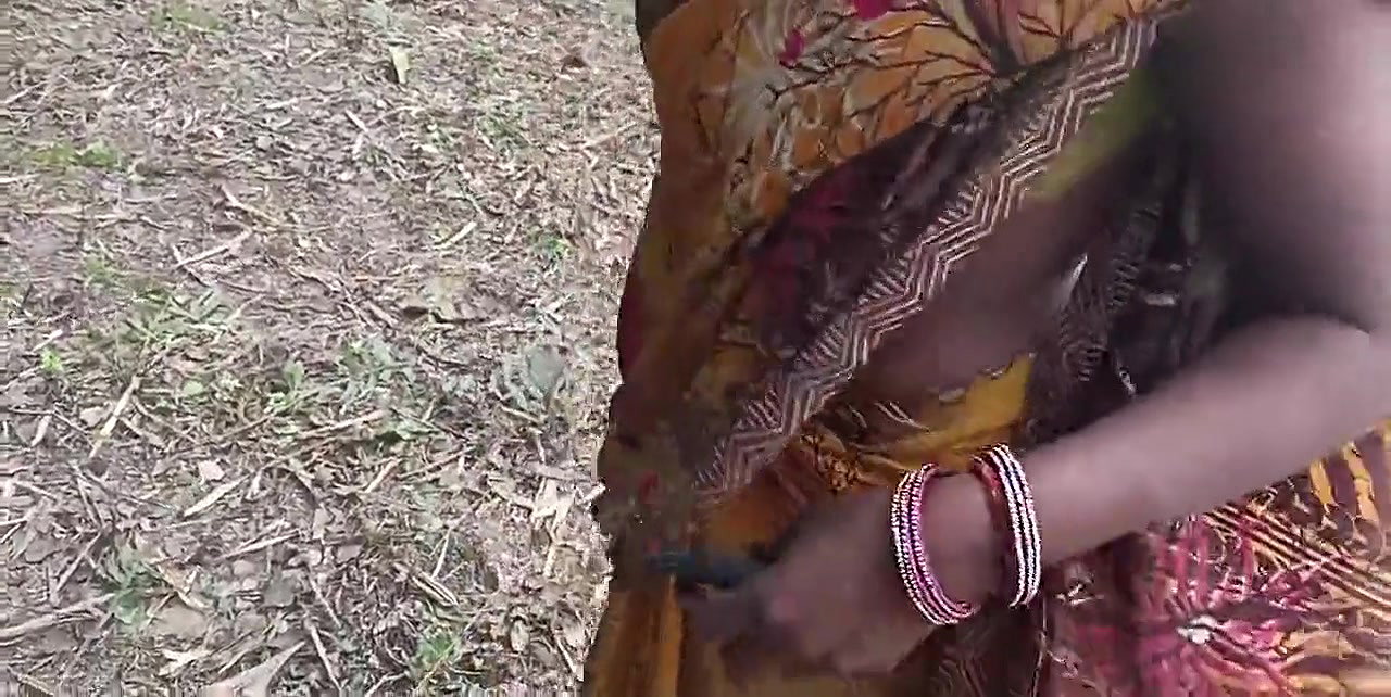 Sex after cutting wood in the forest