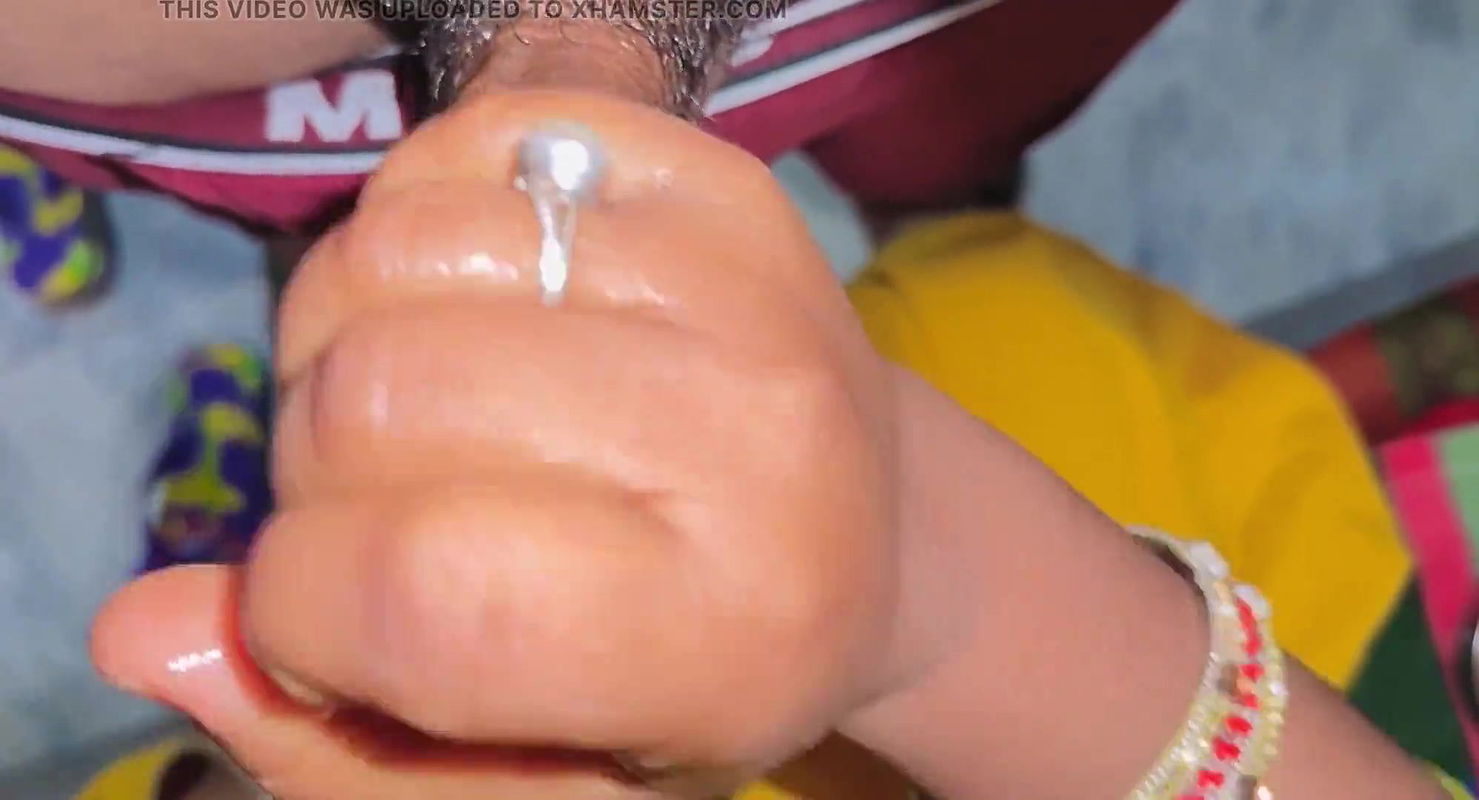 Sister-in-law massages brother-in-law’s