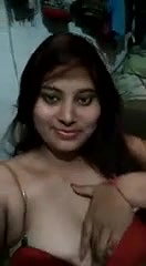 Sexy﻿﻿﻿ Desi Girl Showing Her Big Boobs and Wet Pussy