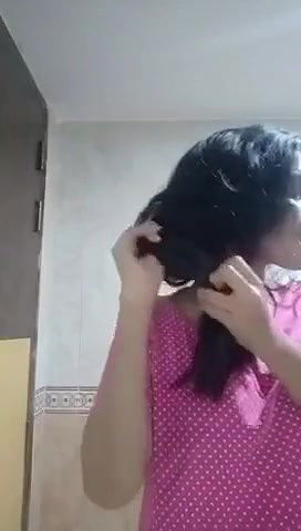 Sri Lankan Girl with Big Round Boobs Showing Her Ass to Her BF