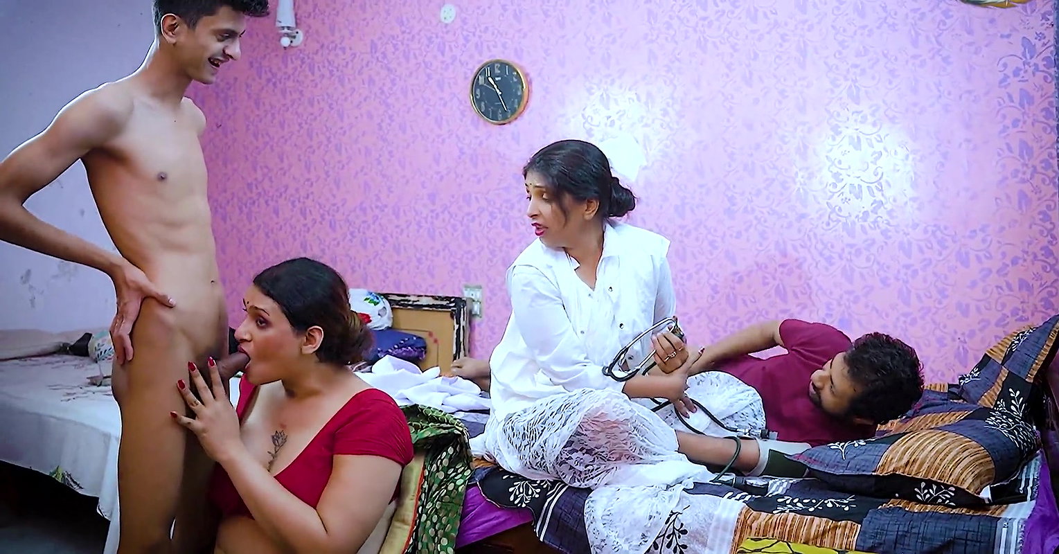 DESI DOCTOR AND NURSE HARDCORE FOURSOME SEX WITH P