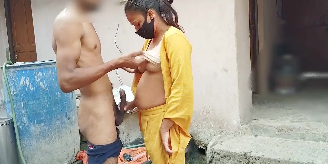 The Indian step-sister was washing clothes when sh