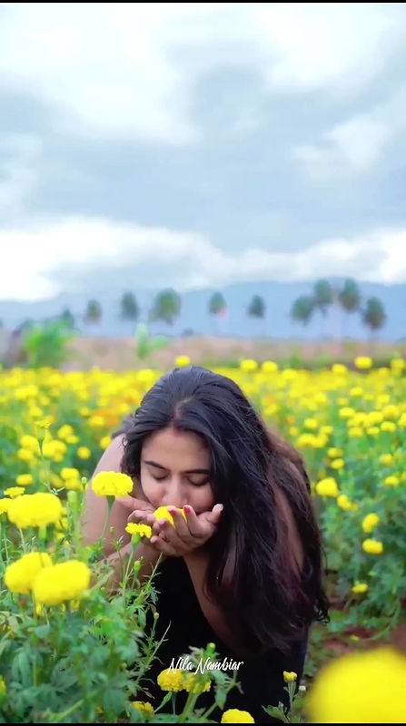 Nila Nambiar Showing Boobs & Rubbing Pussy Outdoor in Flower Farm
