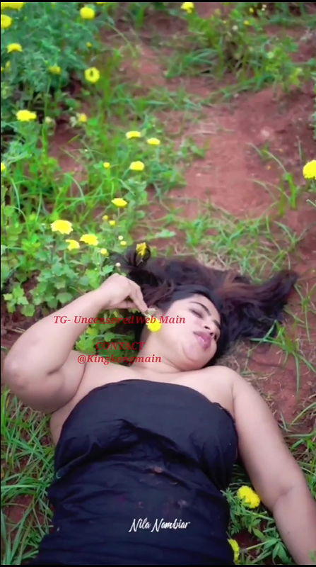 Nila Nambiar Showing Boobs & Rubbing Pussy Outdoor in Flower Farm