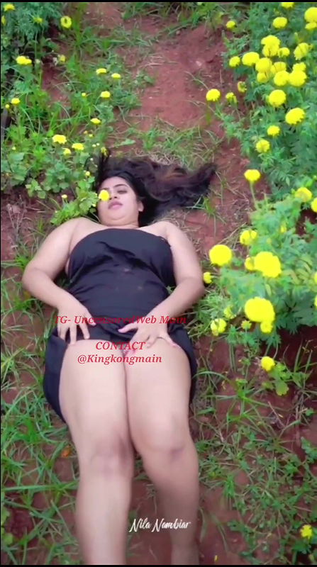 Nila Nambiar Showing Boobs & Rubbing Pussy Outdoor in Flower Farm