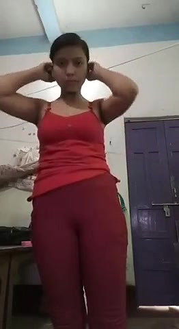 New Leak ]Desi Sexy Horny Girl Salwar Strip And Perfect Asshole Show