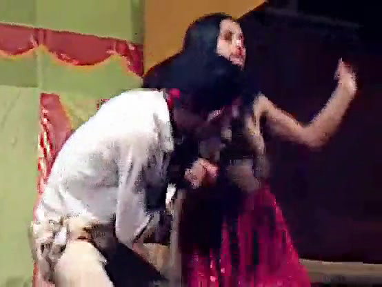 Cute girl open her dress