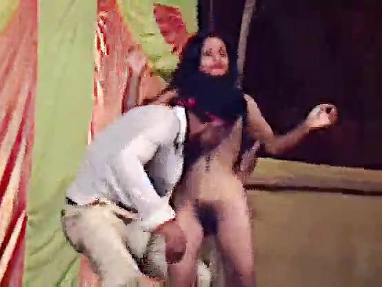 Cute girl open her dress