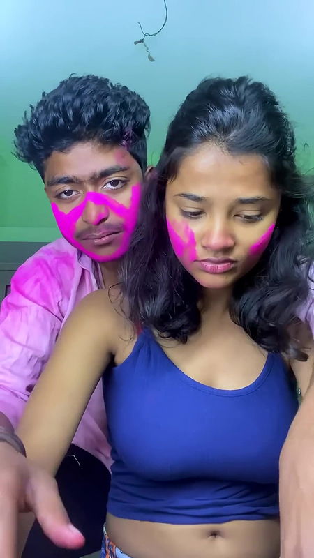 Cute busty Rumki big boobs grabbed, pressed & felt, boob shaking, side boobs