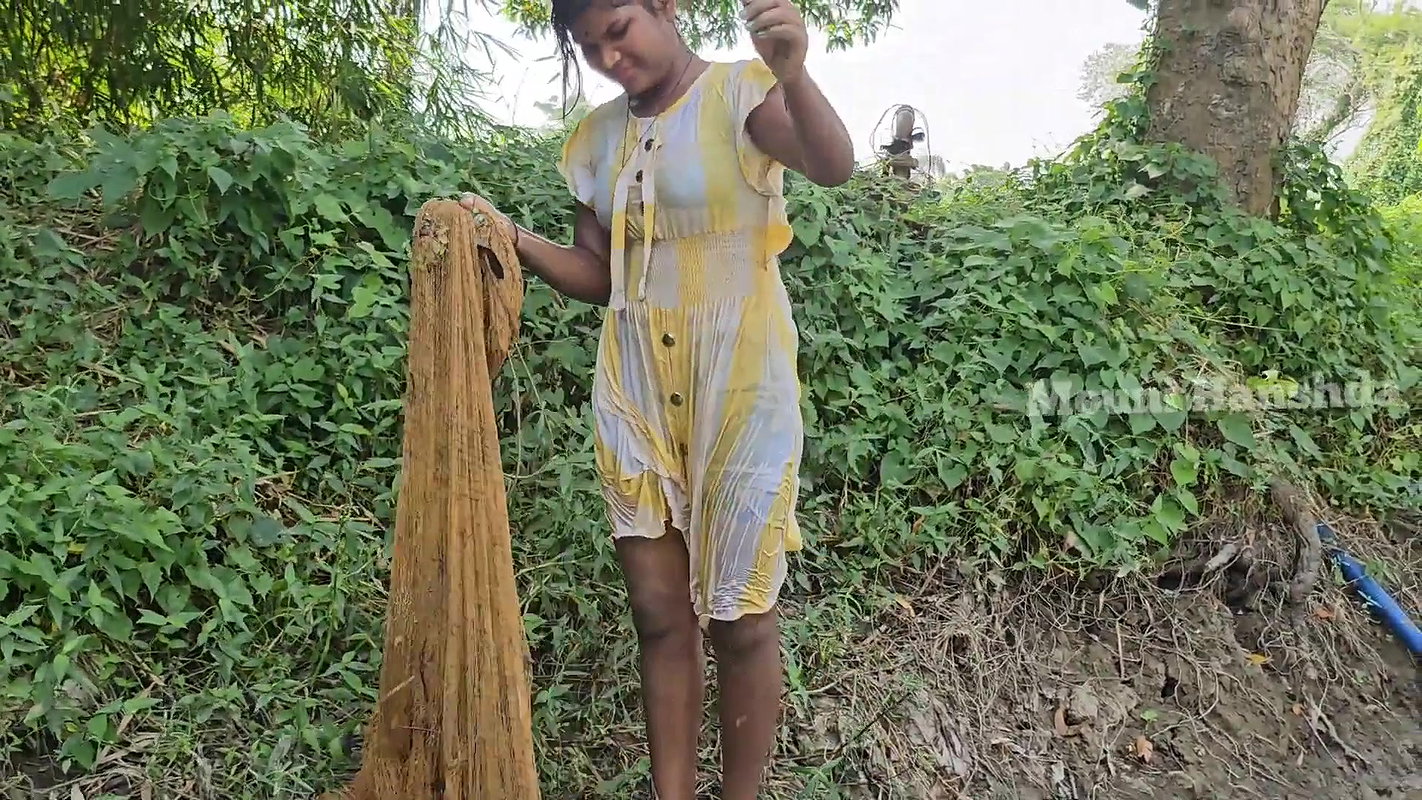 Amazing Net Fishing in Mud Water-da