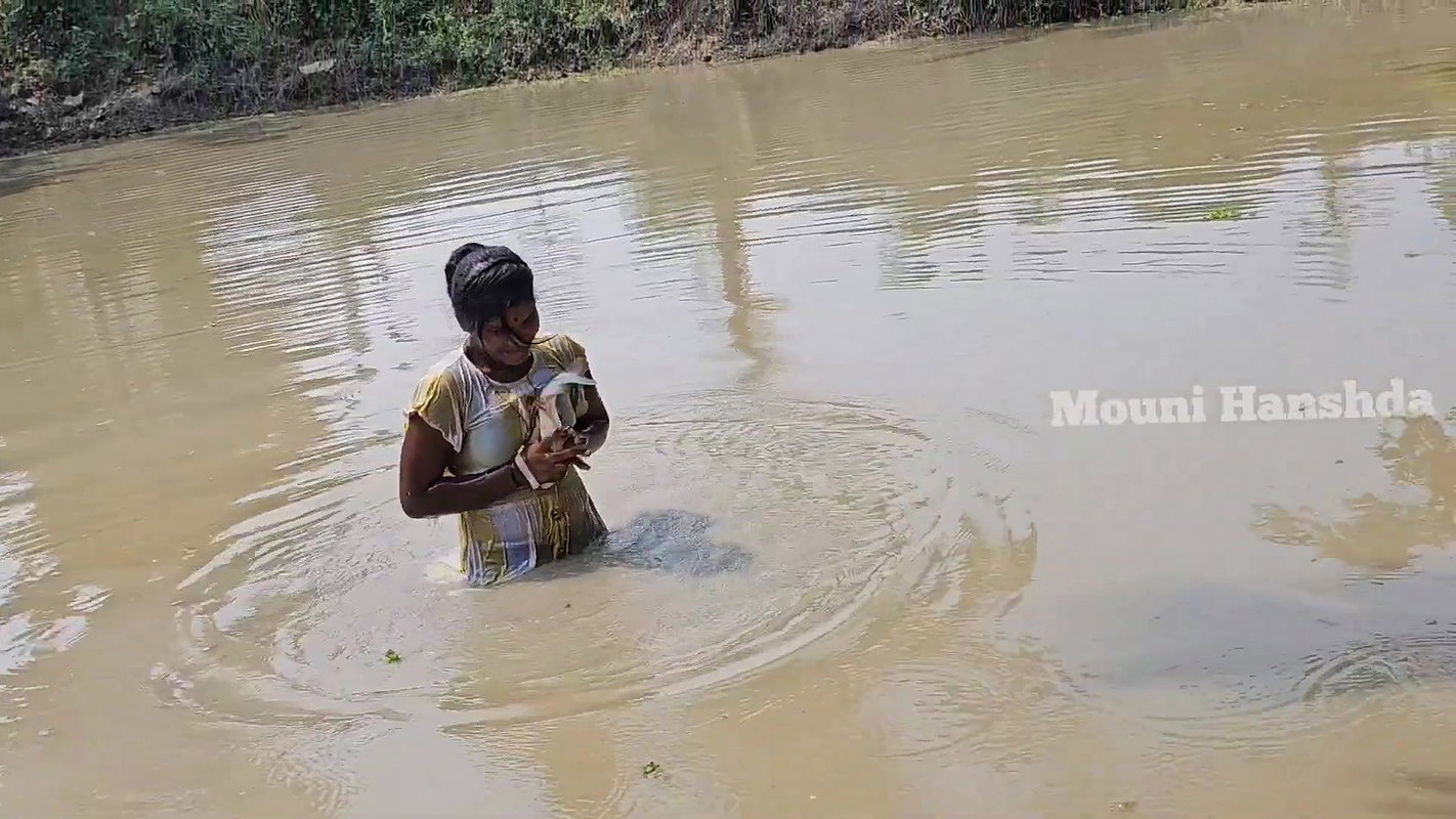 Amazing Net Fishing in Mud Water-da