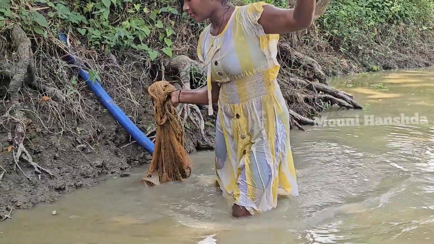 Amazing Net Fishing in Mud Water-da