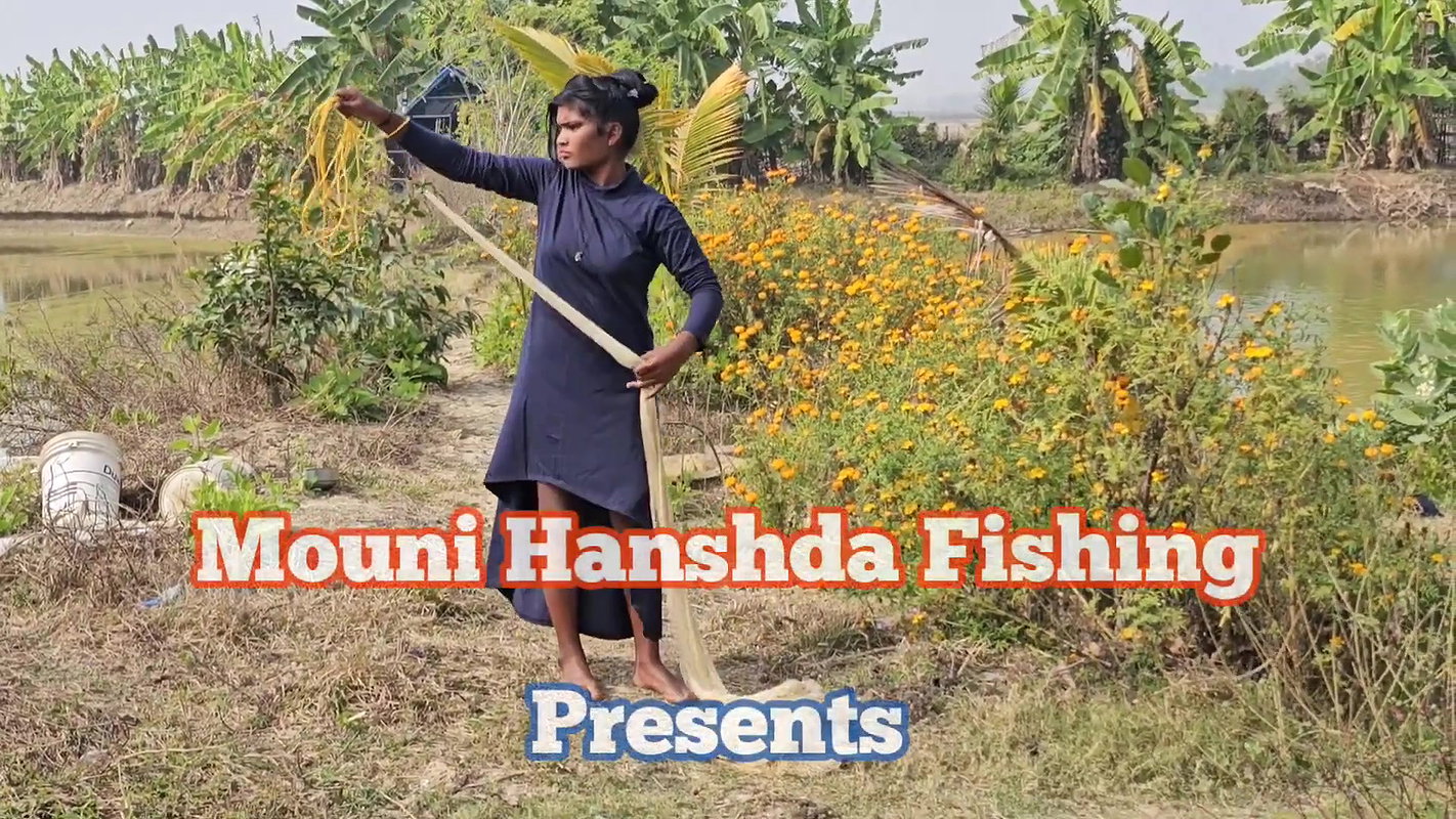 Amazing new Village girl Fishing video