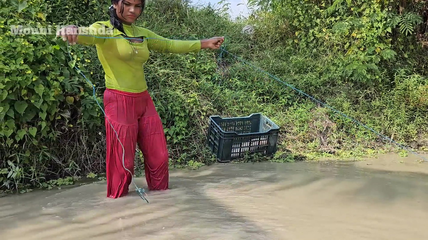 Amazing Village Girl New Fishing video