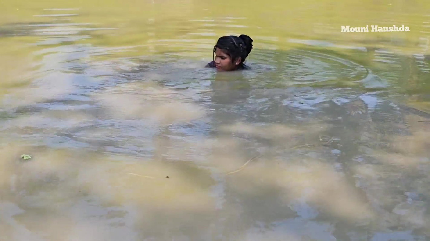 Amazing Village girl new net fishing video