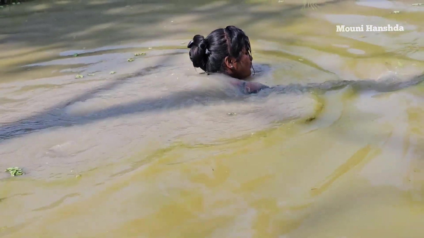 Amazing Village girl new net fishing video