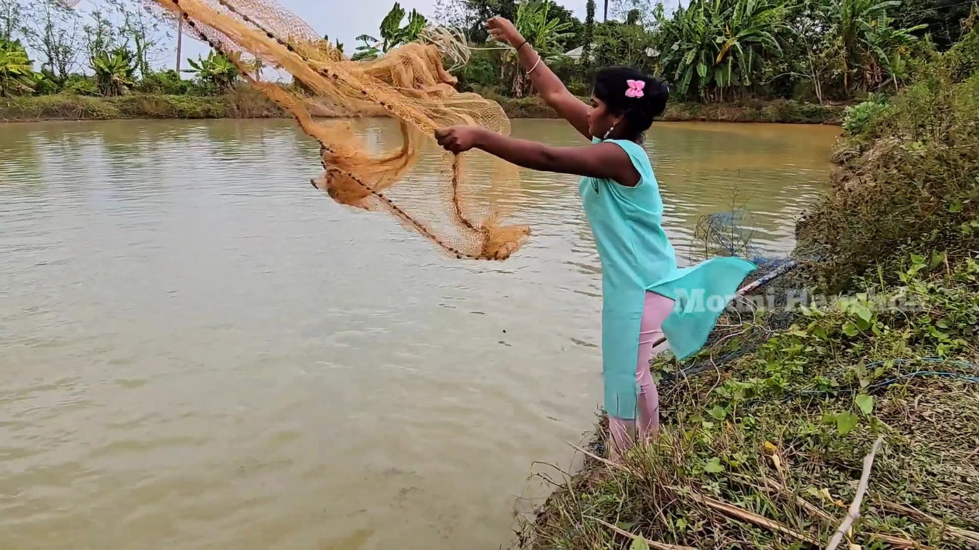 Amazing Village Net fishing video