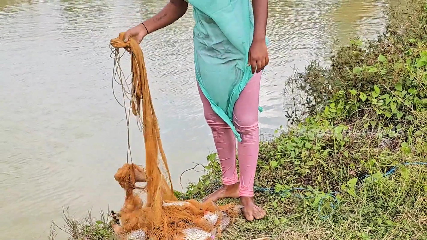 Amazing Village Net fishing video