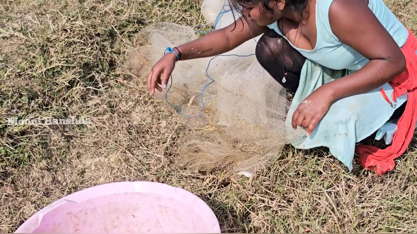 Village wife fishing video 4