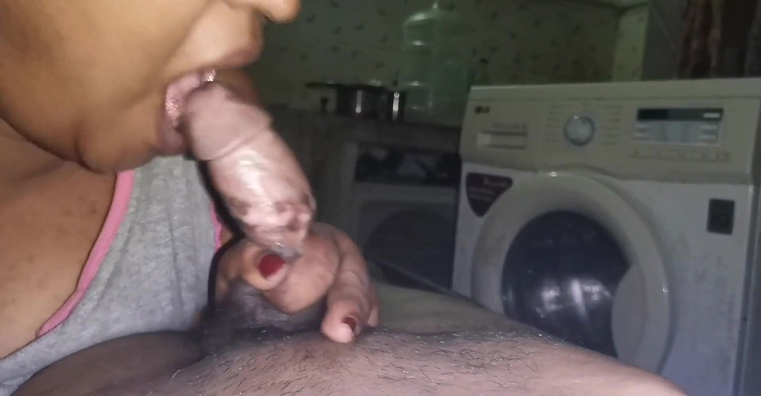 Late night Cock sucking my horny wife and cum in mouth