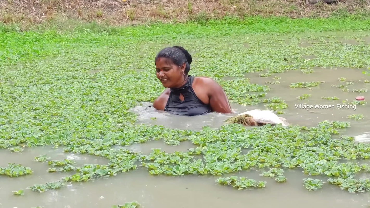 Amaxing Village women fishing Video   Best village