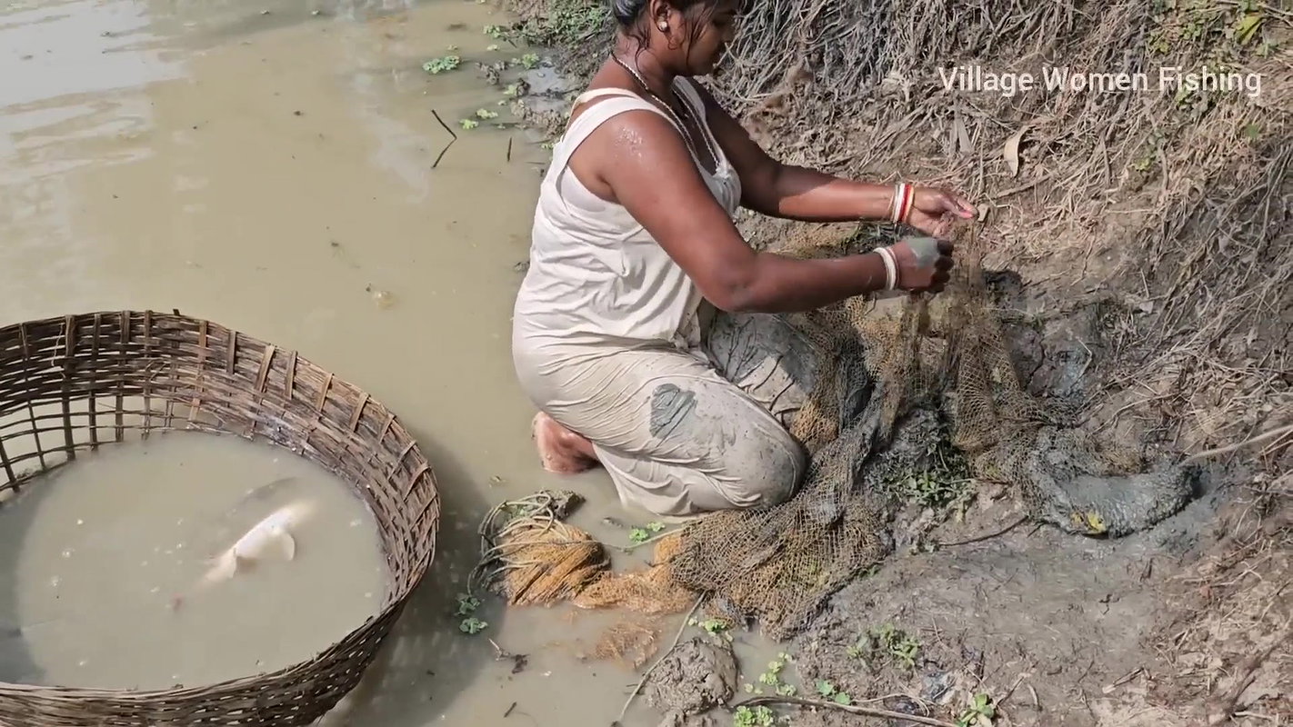 Amazing Mouni Fishing in Muddy Water    Big Carp F