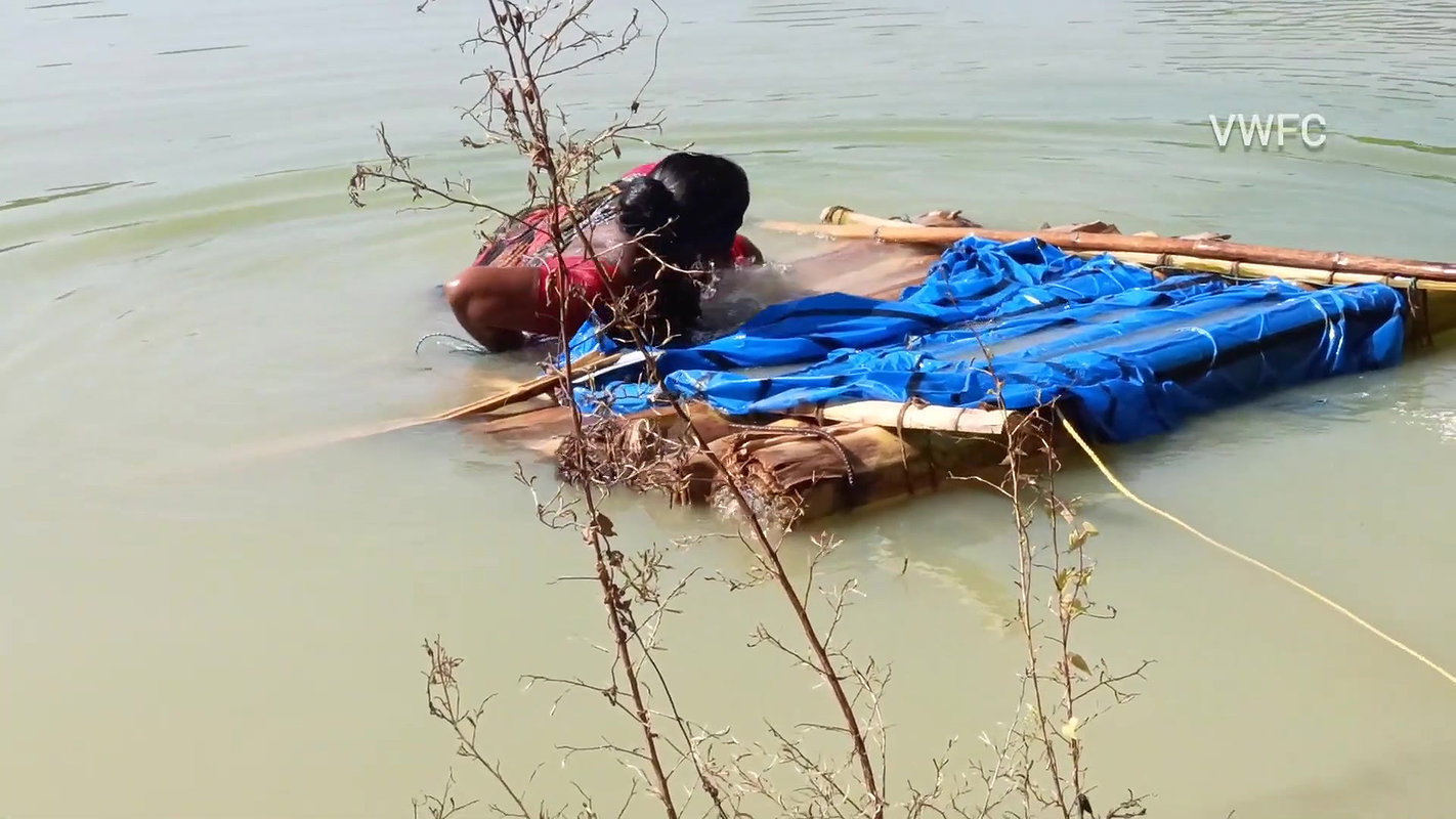 Amazing net fishing   Village women net fishing us