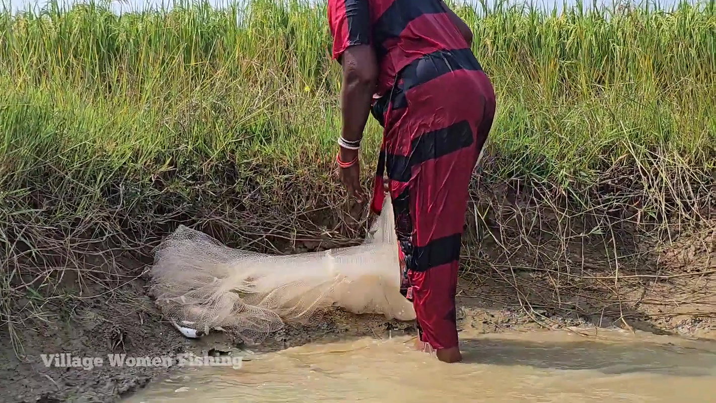 Amazing Village Women Exciting Fishing video    Vi