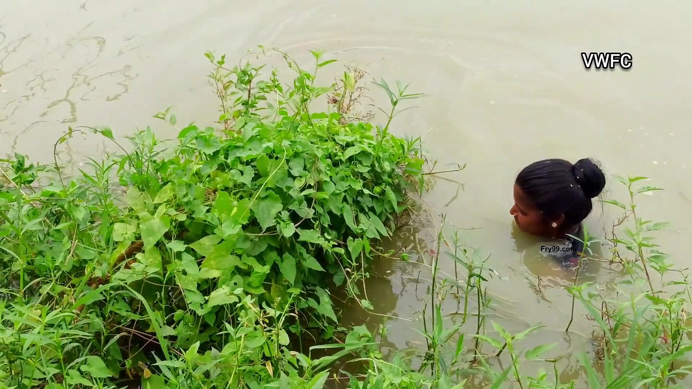 Amazing village women fishing using big net  মৌনি