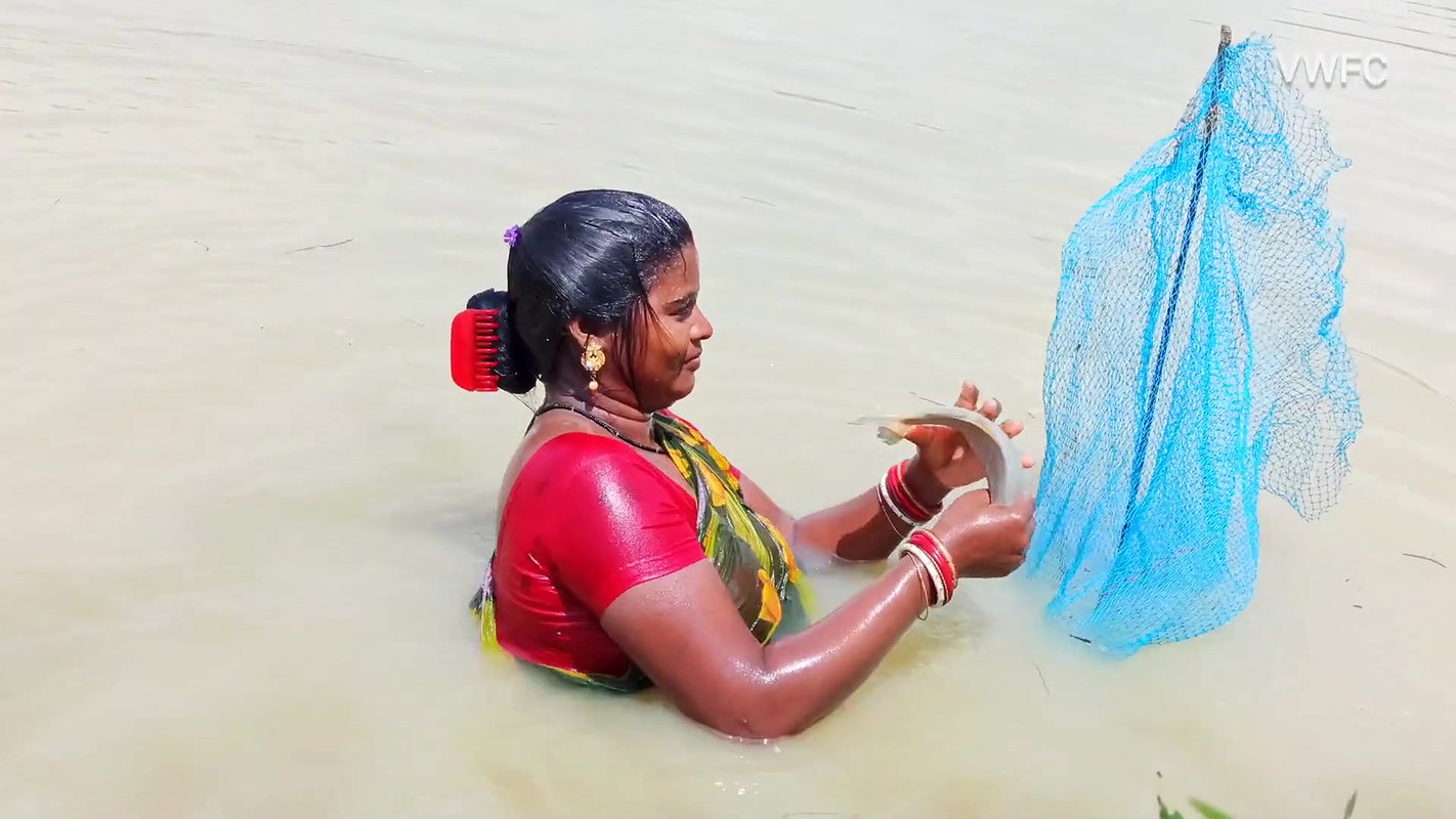 Amazing Village women Fishing    Incredible Fishin