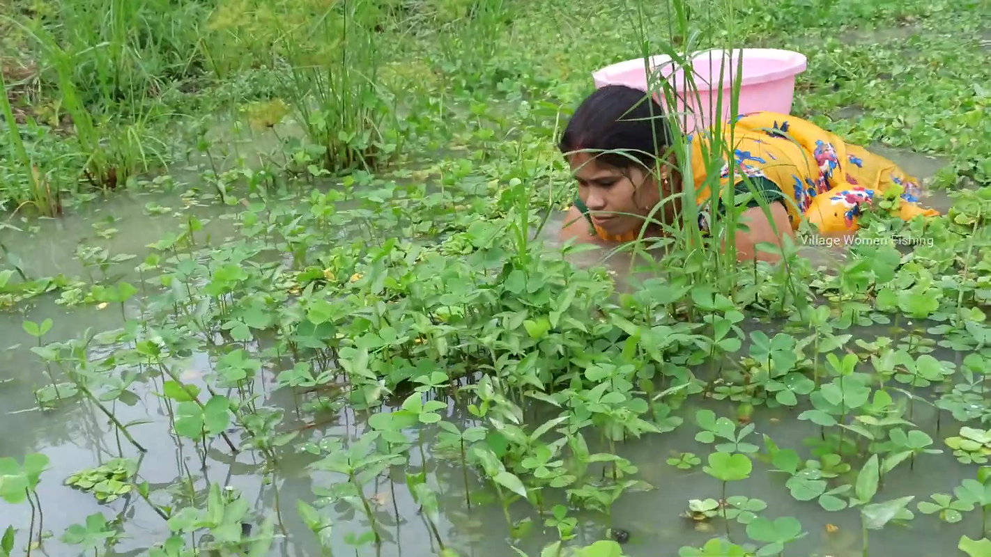 Amazing village women fishing    Women fishing Til