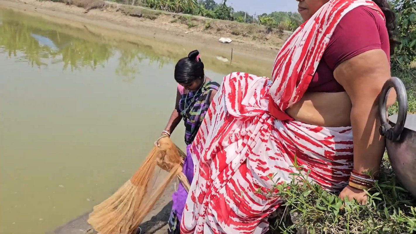 Amazing Village Women incredible  Net Fishing for