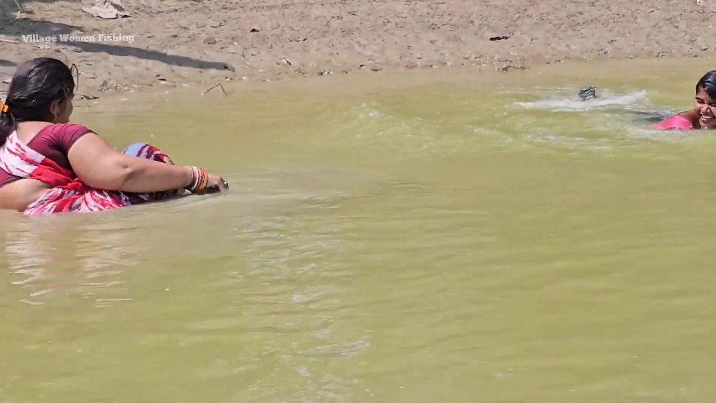 Amazing Village Women incredible  Net Fishing for