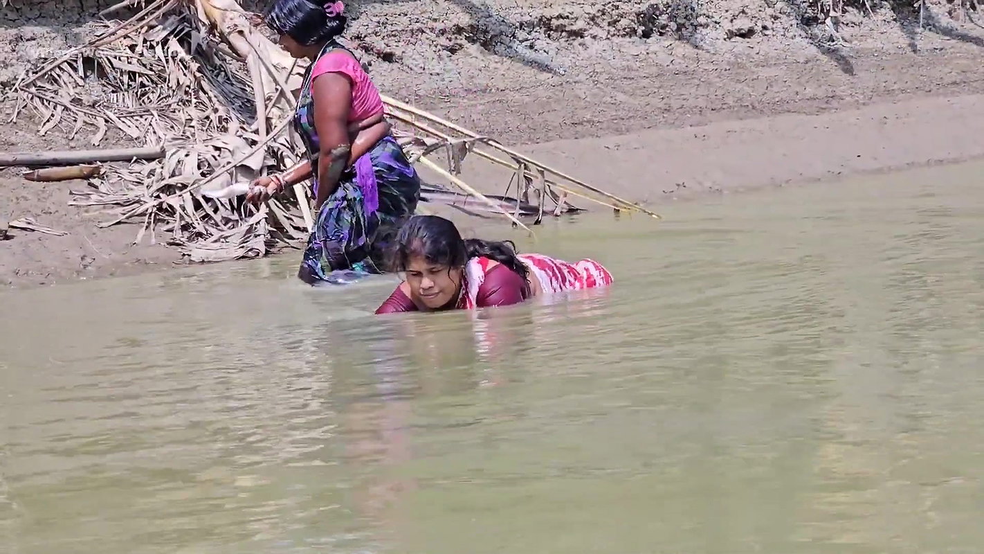 Amazing Village Women incredible  Net Fishing for