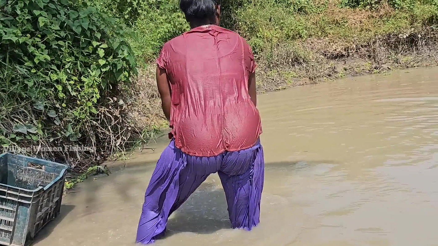 Amazing Village Women mud Water Fishing video    গ