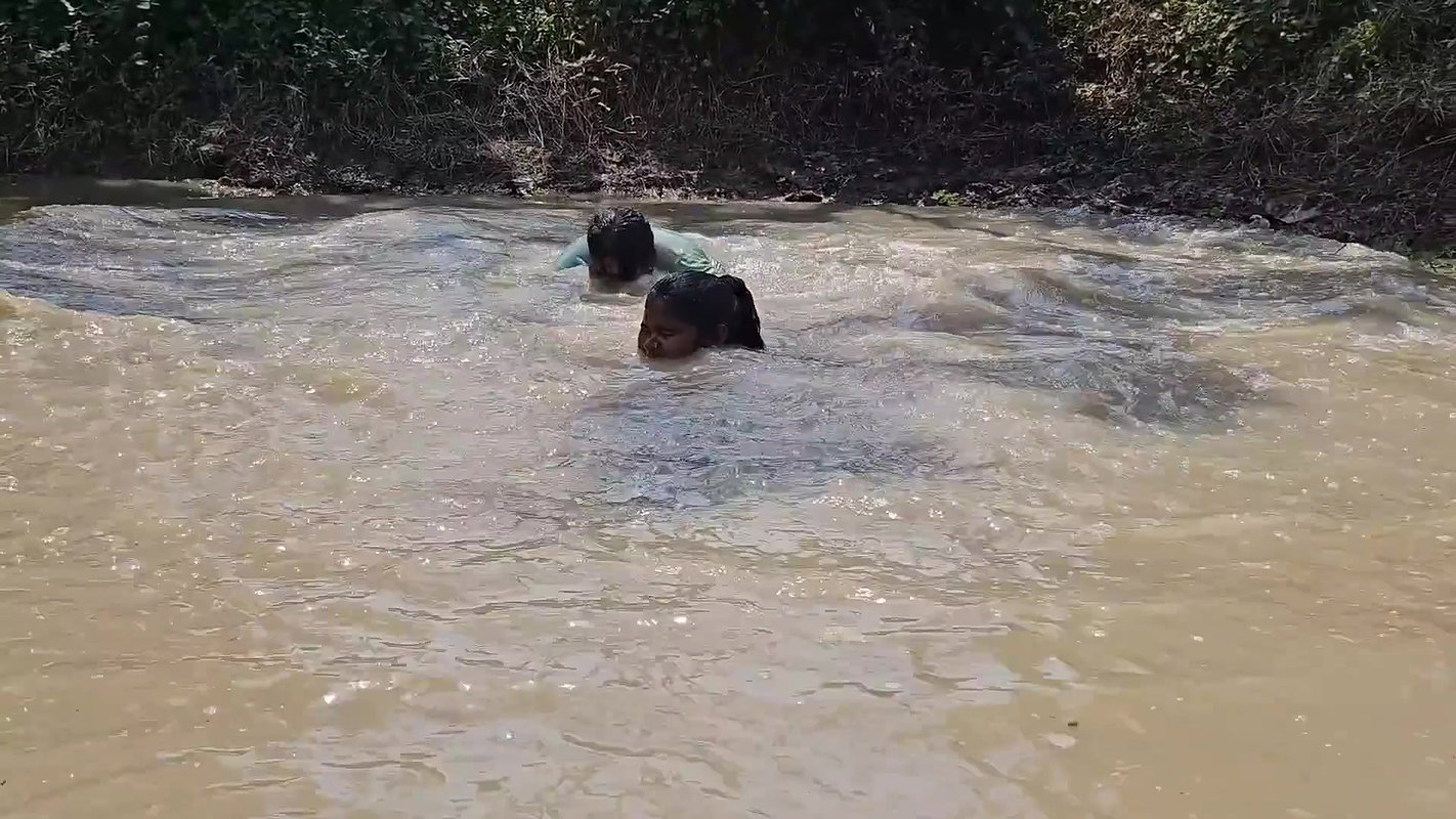 Amazing Village Women Net Fishing Video in Mud Wat
