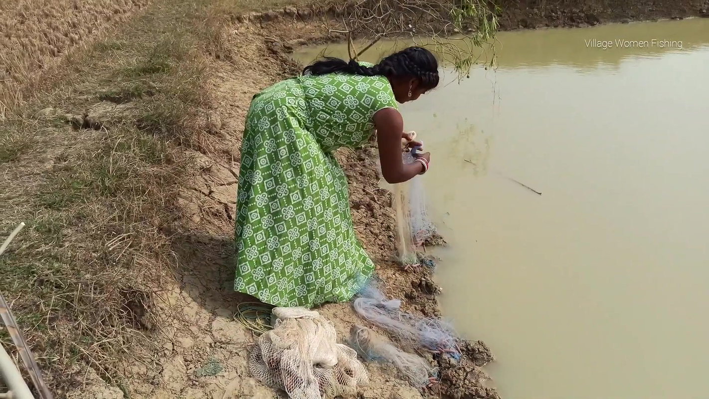 Amazing Village Women Net fishing   Big fish catch