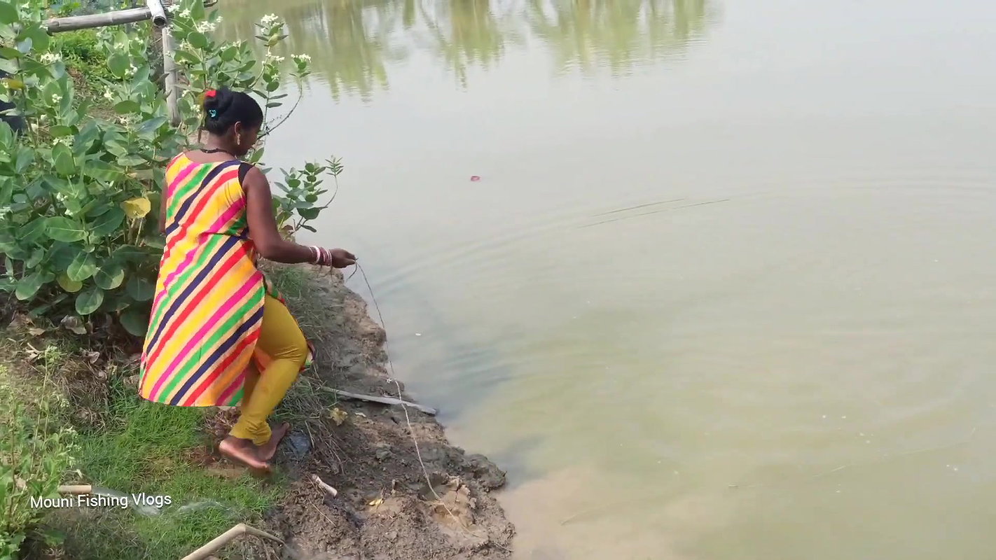 Amazing Village Women Net fishing   Mouni catching