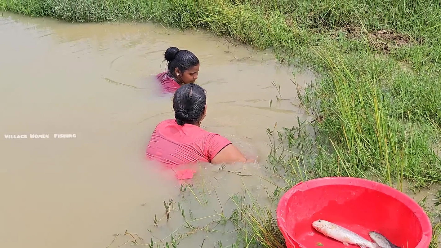Amazing Village Women new Fishing video    Village