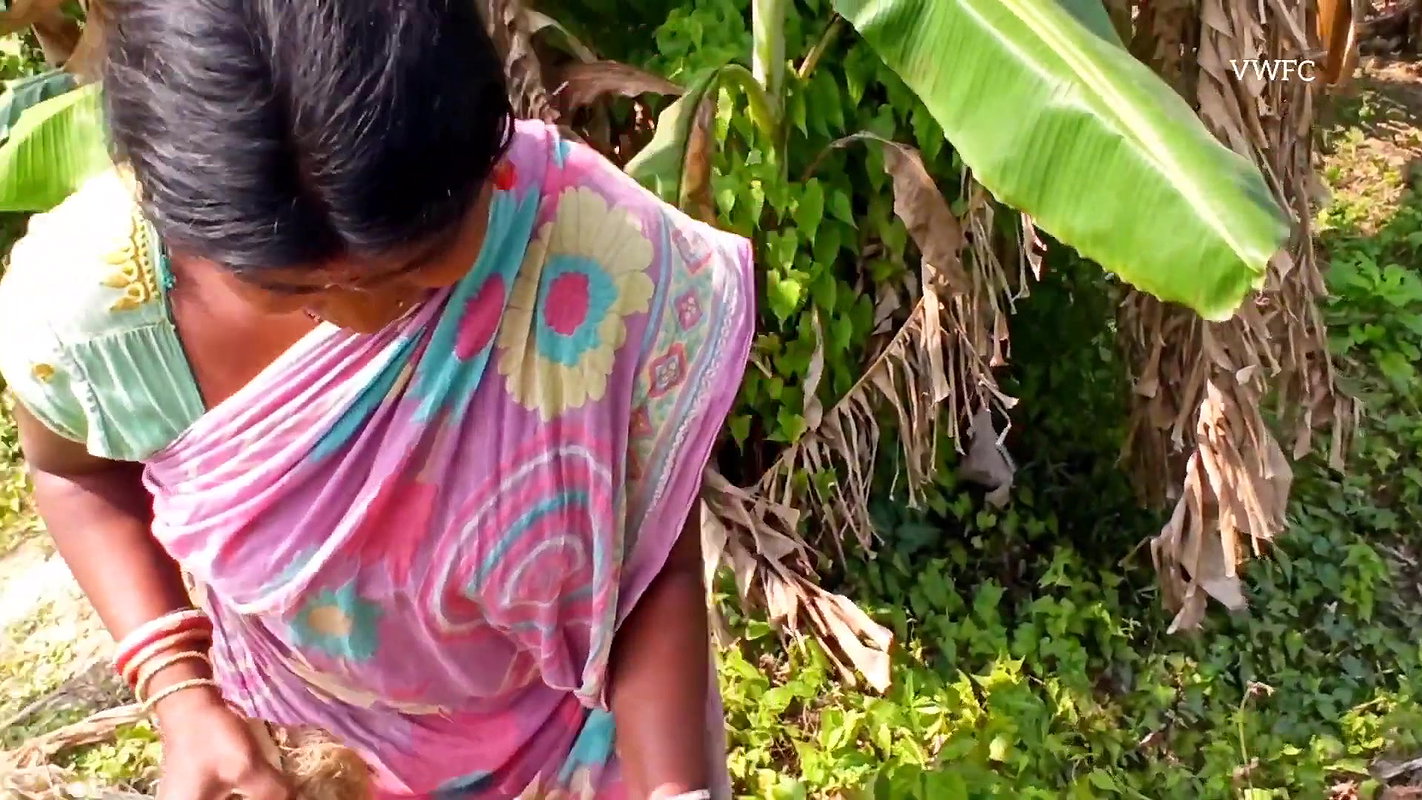 Amazing woman Net Fishing    village women fishing