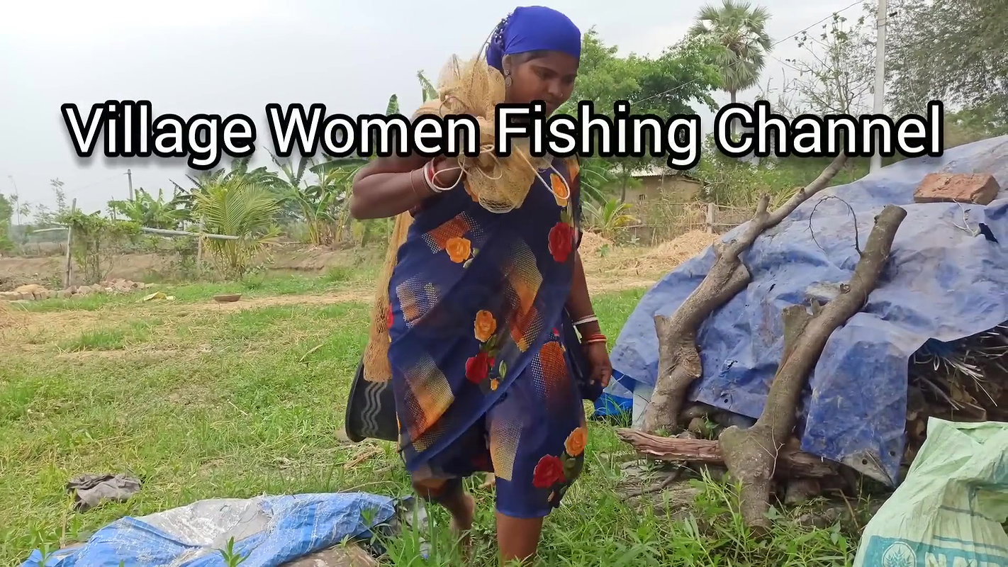 Best Women Net Fishing Video   Mouni fishing with