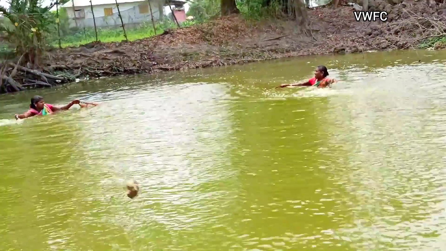 x Cast Net Fishing By Village Women    Best Village