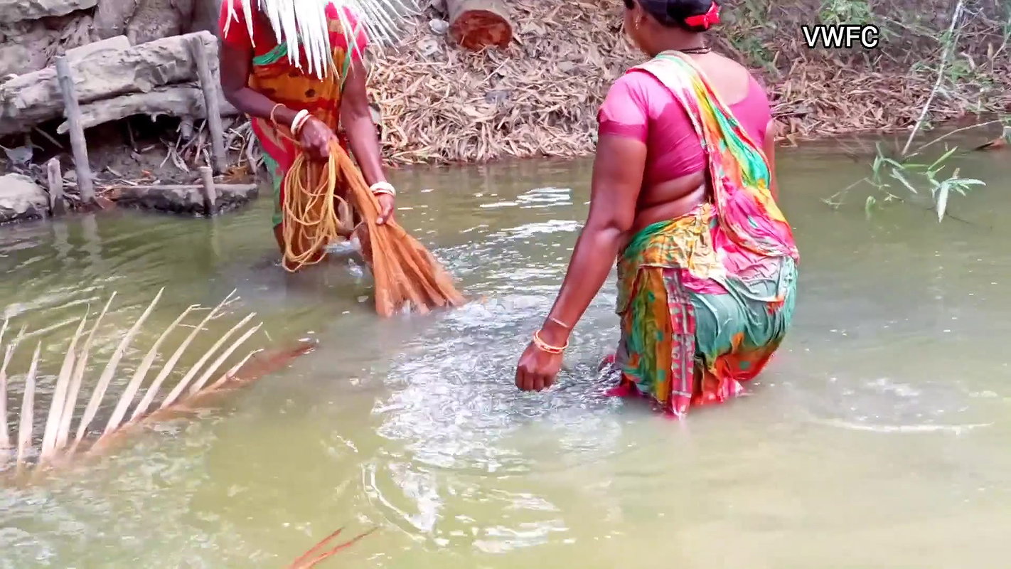 x Cast Net Fishing By Village Women    Best Village
