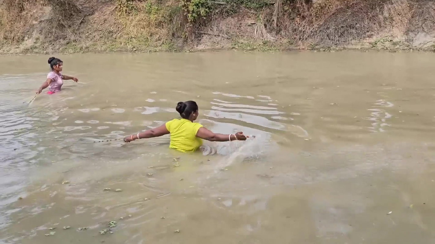 Incredible Village Women Fishing video    Village