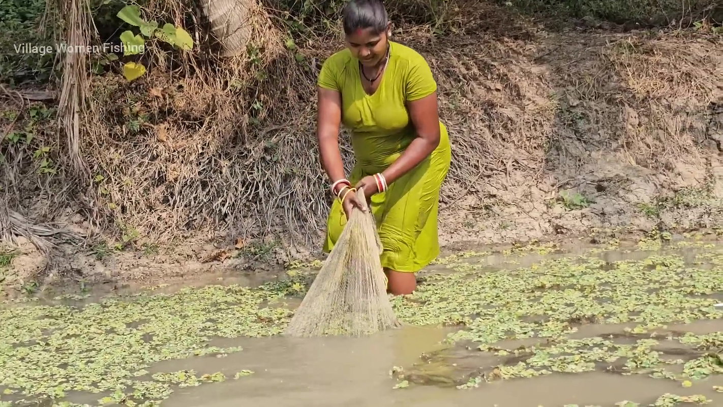 New Amazing Village Women Net Fishing video    Mou