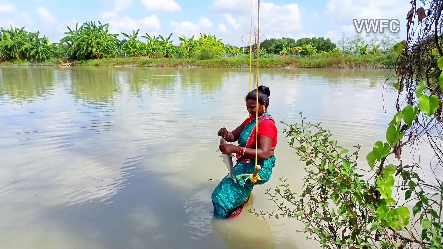 x The Best Ever Swing Hook Fishing by Village Women